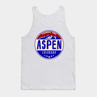 ASPEN COLORADO MOUNTAINS SKIING MOUNTAIN SKI SNOWBOARD Tank Top